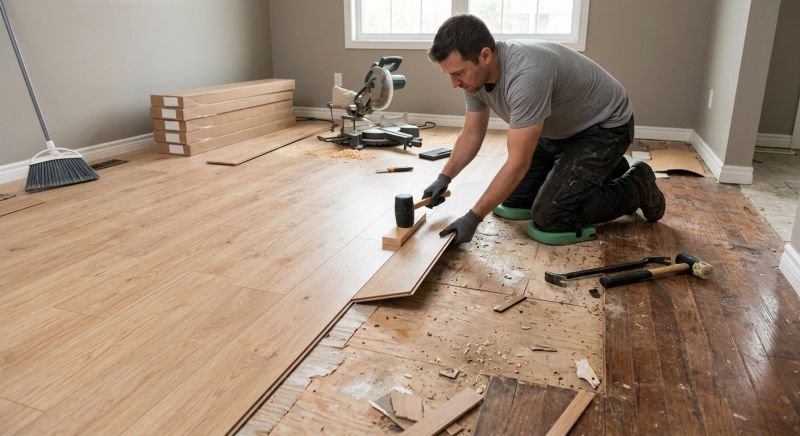 Laminate Floor Replacement in Wauconda, IL