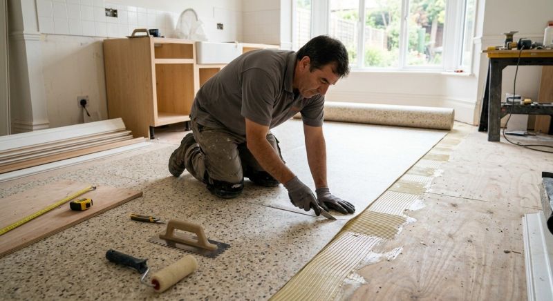 Linoleum Floor Installation in Dupage County, IL