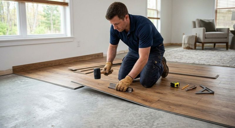 Luxury Vinyl Tile Installation in Wilmette, IL