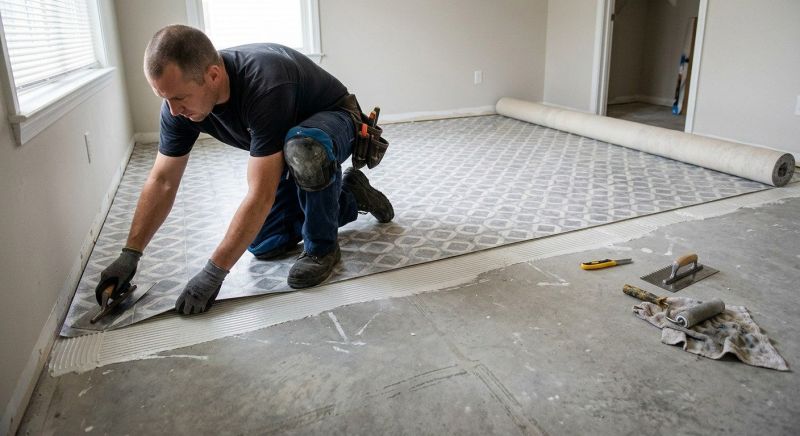 Sheet Linoleum Installation in Itasca, IL
