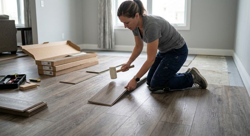 Vinyl Plank Floor Installation in Wilmette, IL